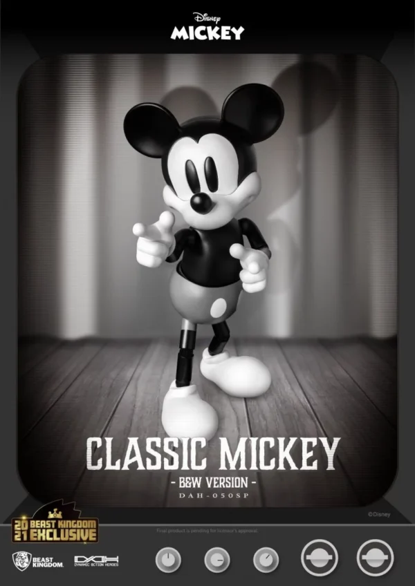 Mickey figurine version B&W Dynamic Action Heroes 1/9 - Disney Classic – Image 2
